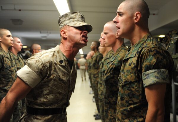 Marines Entering Boot camp find out Who They Are Quick
