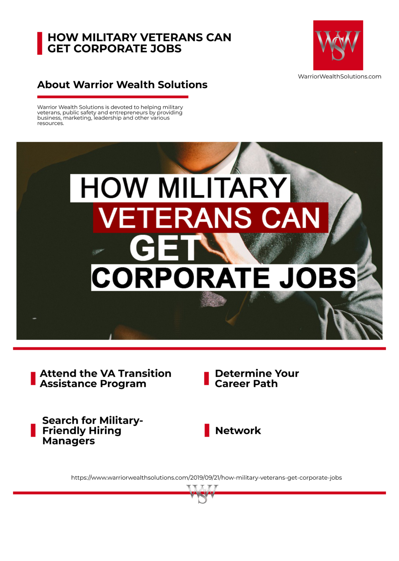 How Military Veterans Can Get Corporate Jobs Warrior Wealth Solutions